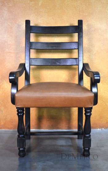 spanish leather chair