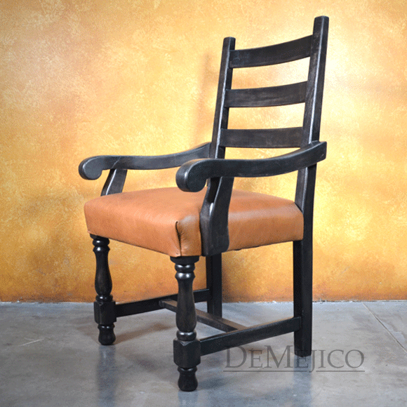 spanish leather chair