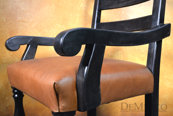 spanish leather chair