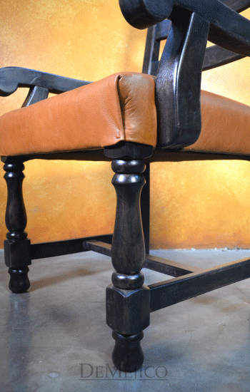 spanish leather chair