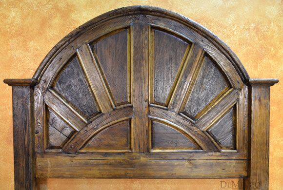 Old Wood Colonial Bed, Rustic Spanish Bed