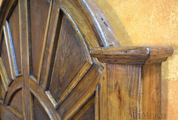 Old Wood Colonial Bed, Rustic Spanish Bed