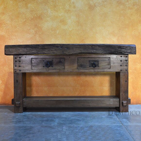 Farmhouse Console, Rustic Wood Console Table