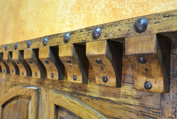 Cama Santos Old Wood Bed, Tall Headboard