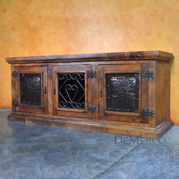 Mesquite Antigua Metal Buffet Table, Spanish Buffet Table