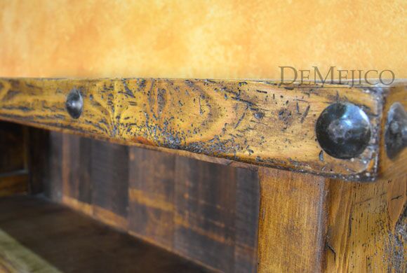 Small Old Wood Bookcase, Rustic Bookcase, Spanish Bookcase