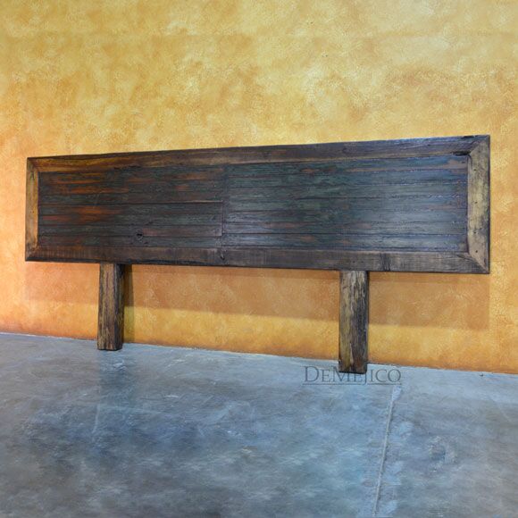 Porton Restored Old Door Headboard, Rustic Headboard