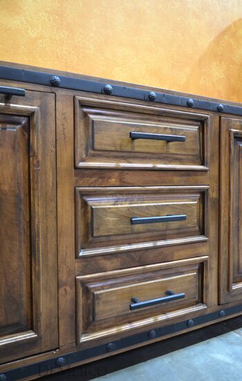Alamo Modern Vanity, Rustic Vanity, Custom Vanity