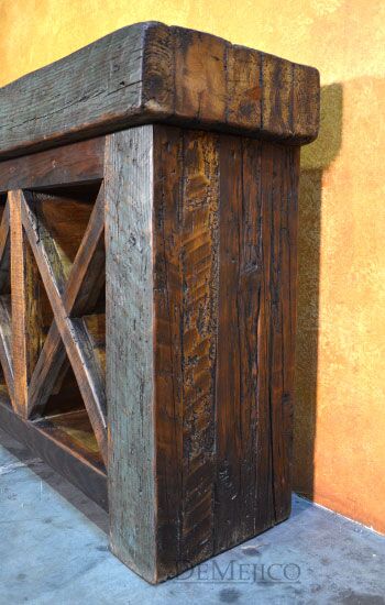 Troje Old Wood Wine Cabinet, Rustic Wine Rack, Rustic Wine Storage