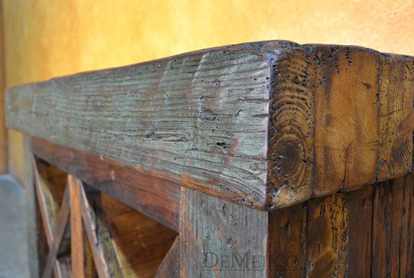 Troje Old Wood Wine Cabinet, Rustic Wine Rack, Rustic Wine Storage