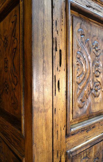 Luis Quince Armoire, Spanish Carved Armoire, Spanish Armoire