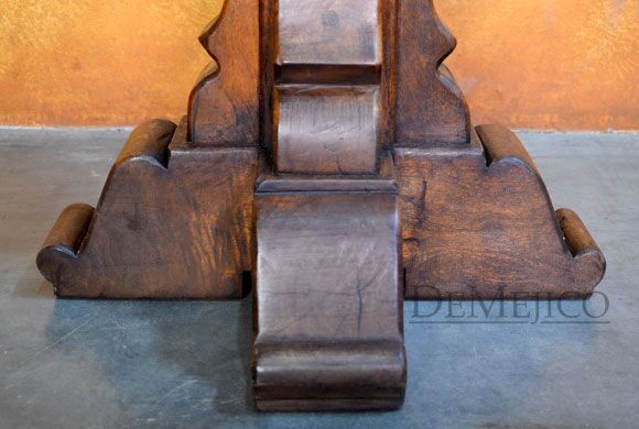 Round Hacienda End Table, Farmhouse Living Room