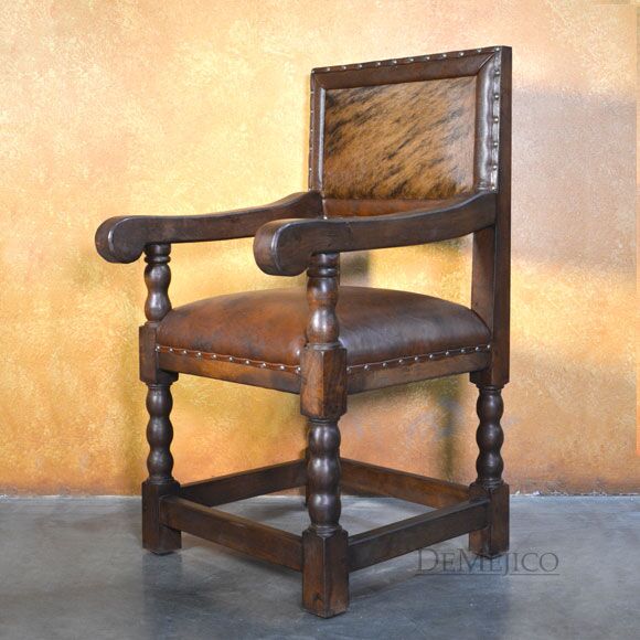 Silla Rodeo, Carved Dining Chair, Spanish Armchair, Spanish Dining Chair