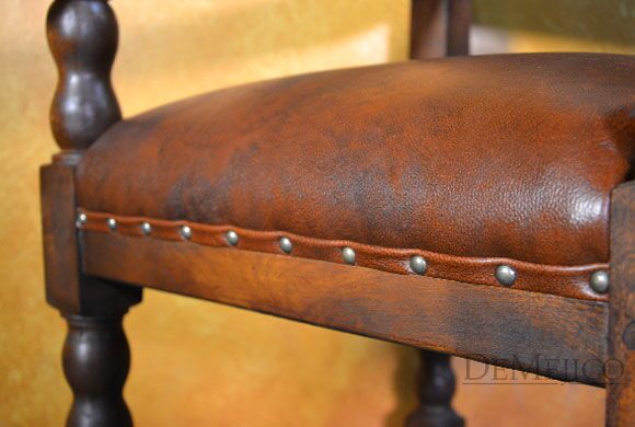 Silla Rodeo, Carved Dining Chair, Spanish Armchair, Spanish Dining Chair