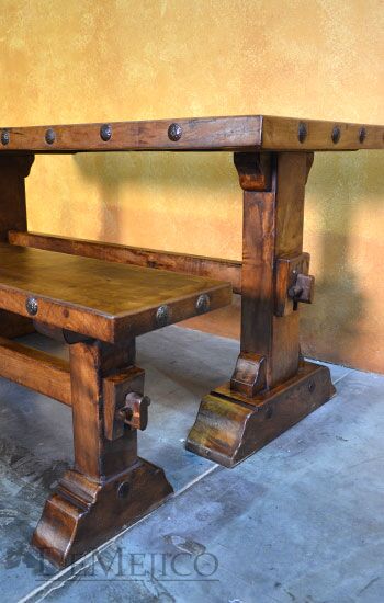 Santa Fe Picnic Table, Spanish Style Picnic Table