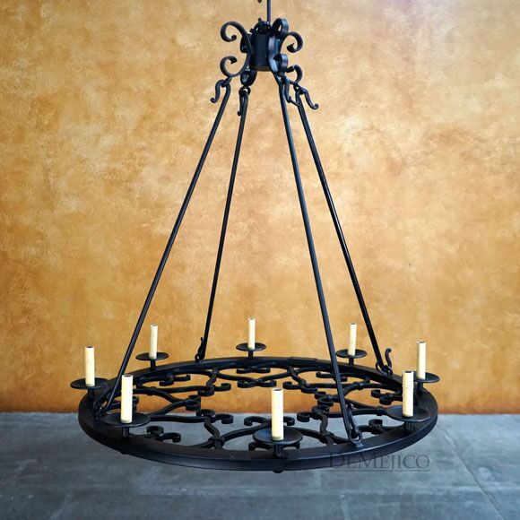Hacienda Chandelier, Round Spanish Chandelier