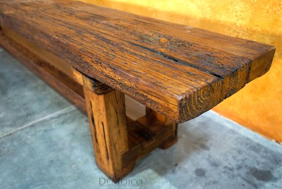 Long Old Wood Bench, Rustic Dining Table Bench, Farmhouse Table