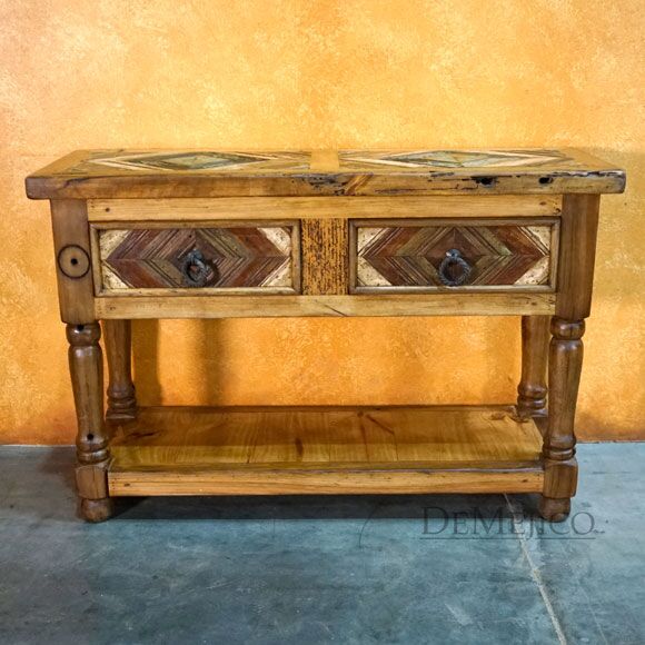 Small Colorado Console, Old Wood Console, Southwest Console Table