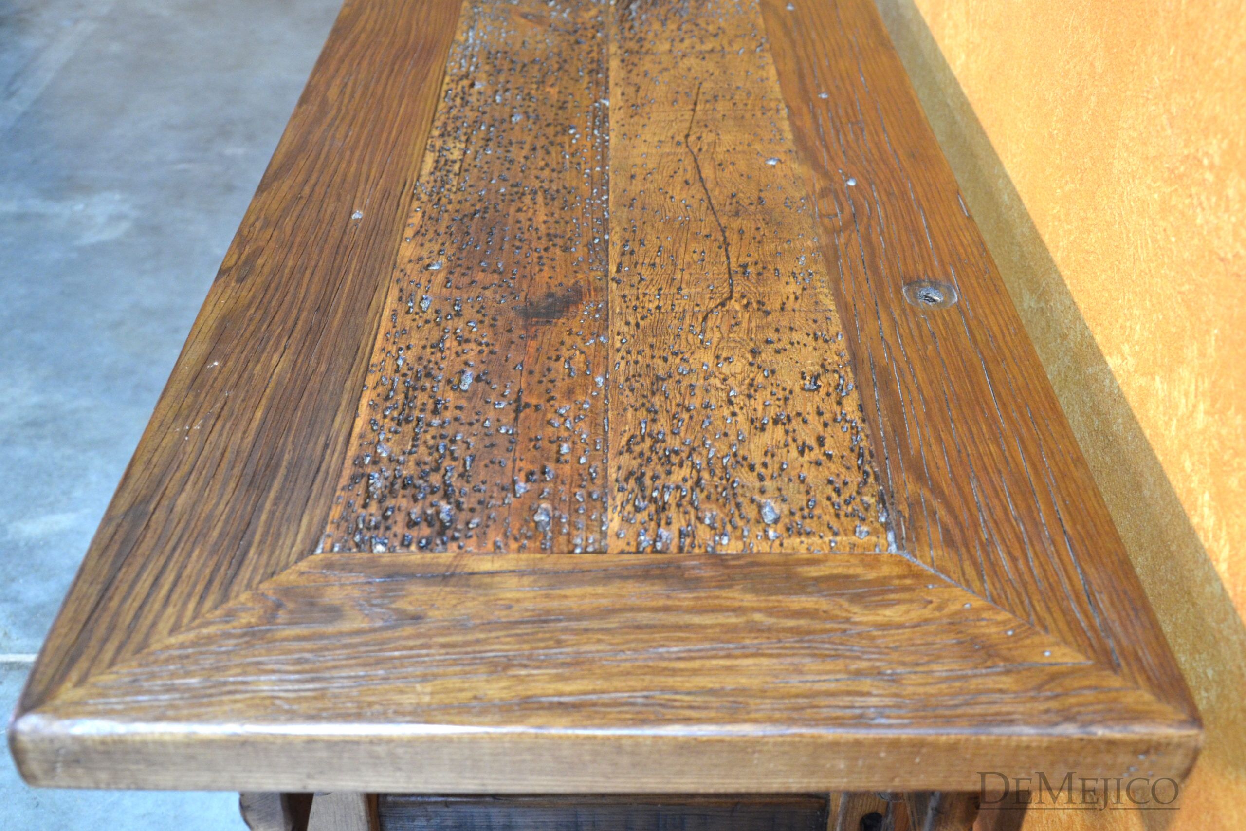 Old Wood Hacienda Bench, Old Wood Bench, Rustic Bench - Demejico