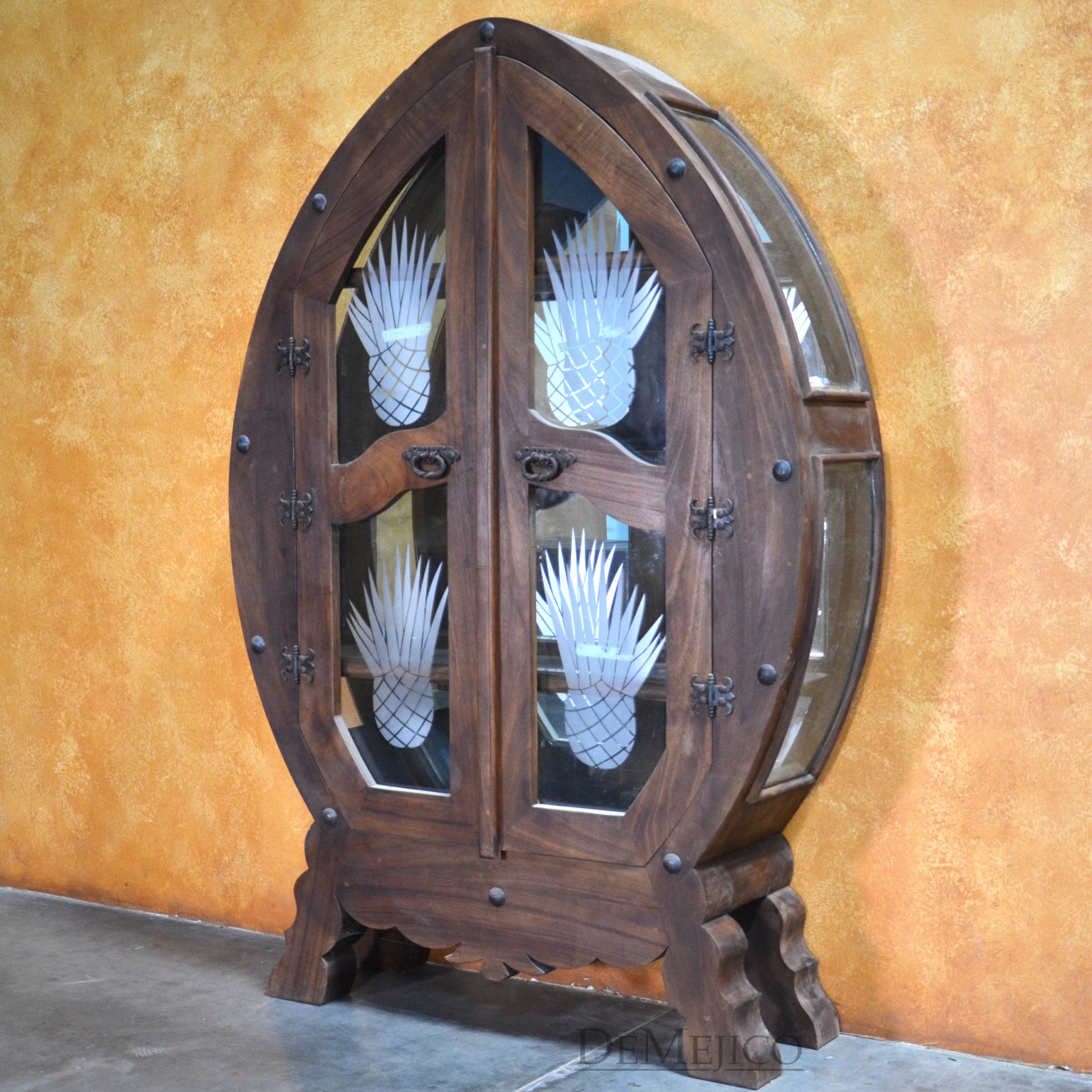 Armario Agave, Mexican Armoire, Tequila Cabinet, Wine Cabinet -Demejico
