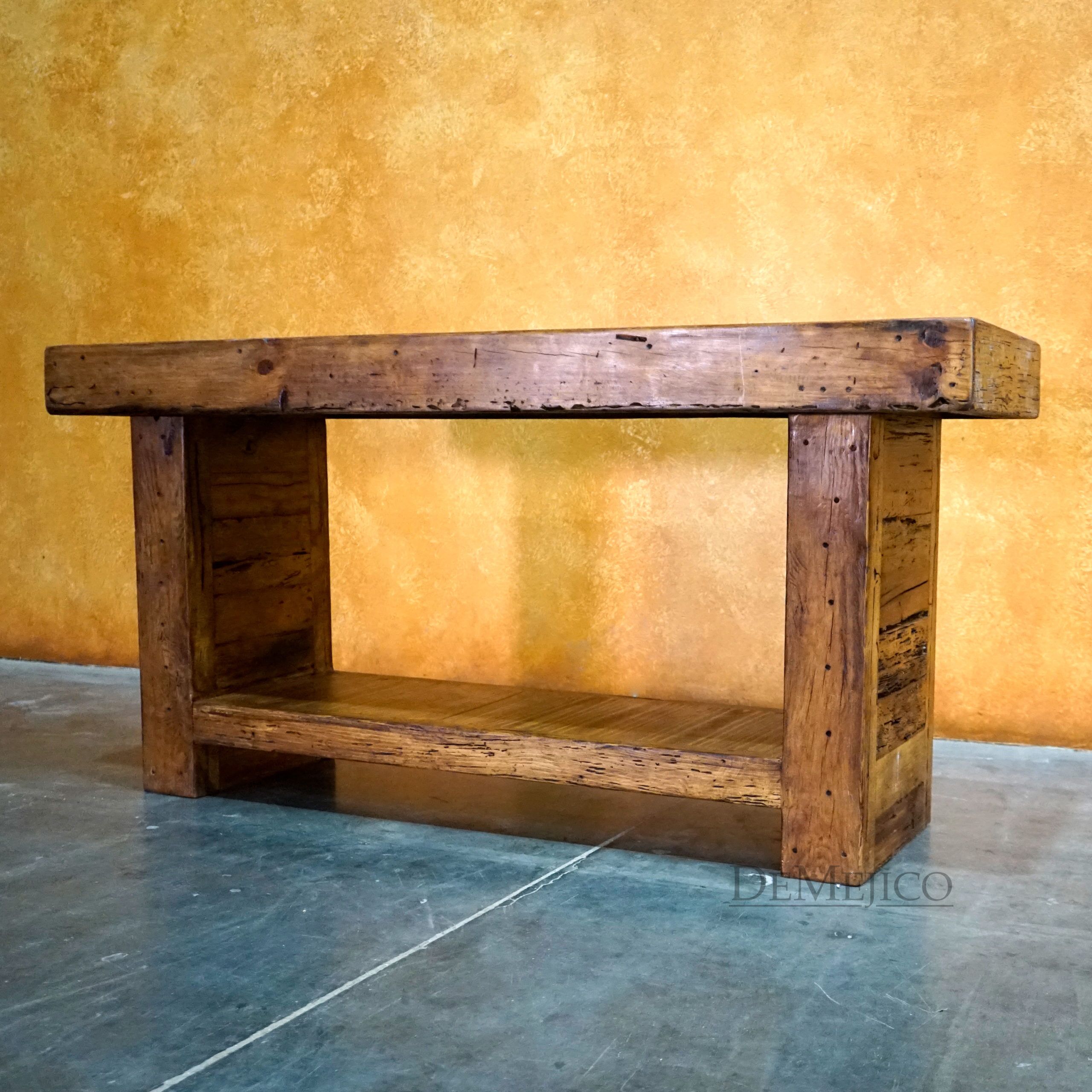 Grappa Credenza, Old Wood Console Table, Rustic Credenza - Demejico