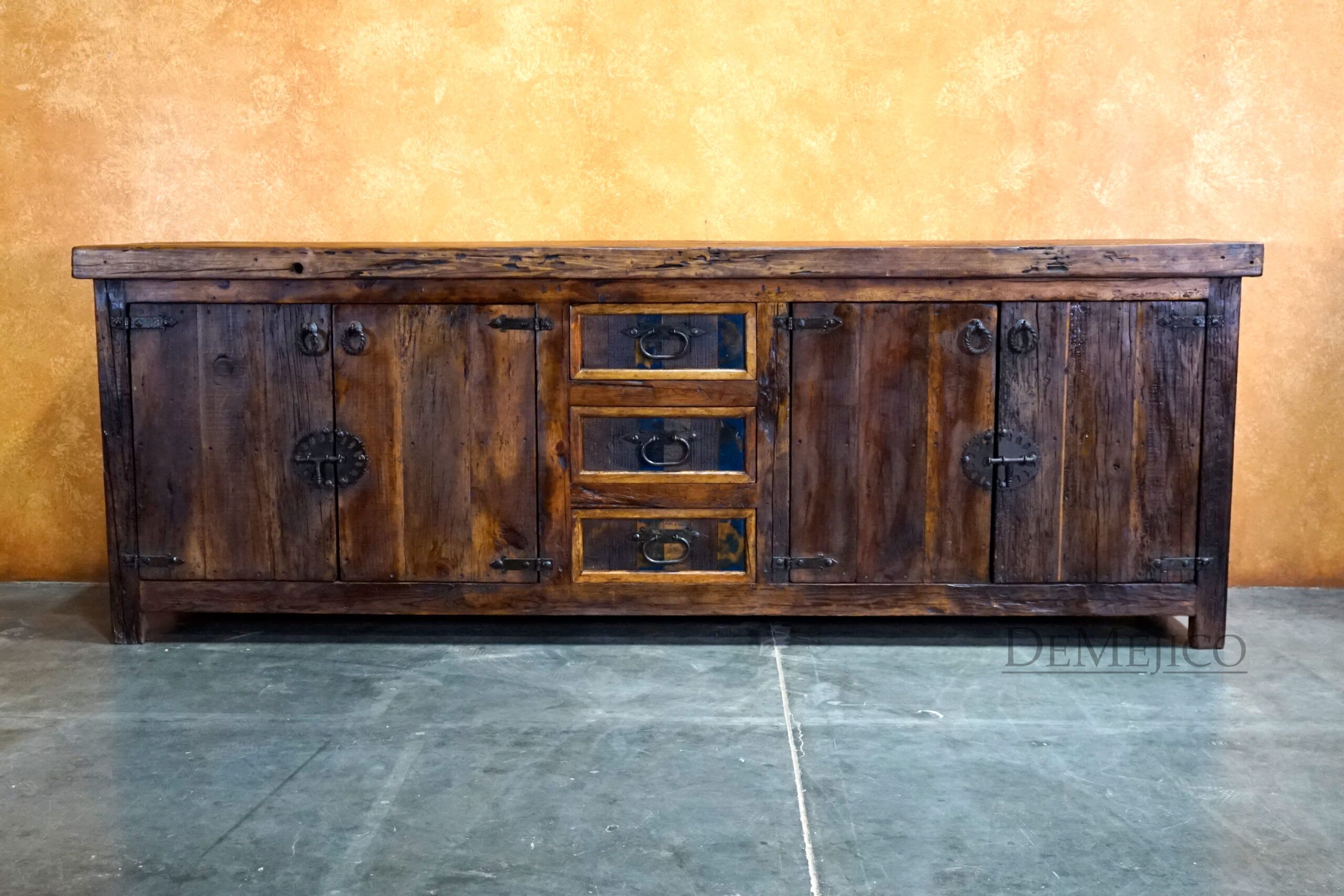 Colorado Buffet, Old Wood Buffet, Spanish Buffet Table - Demejico