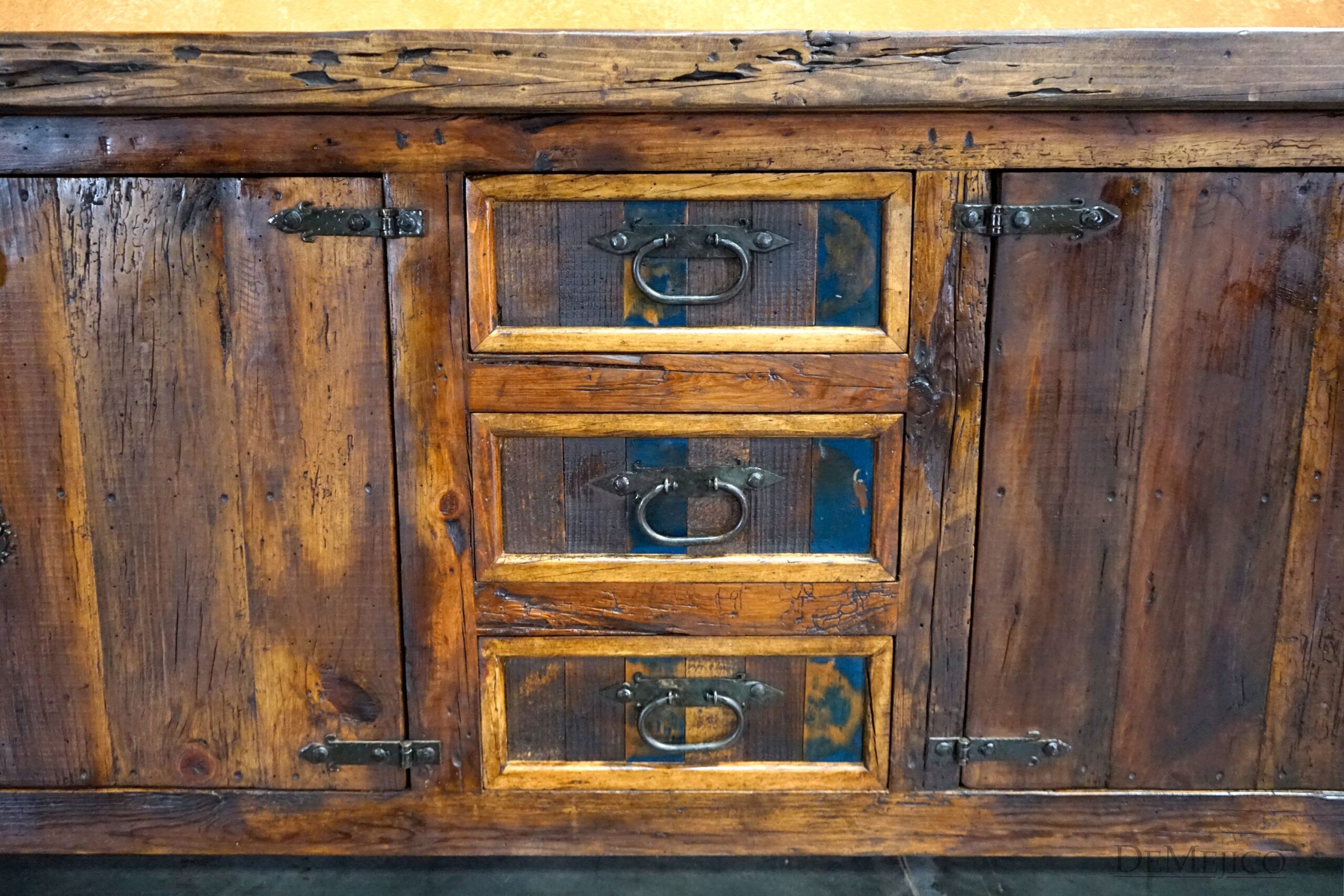 Colorado Buffet, Old Wood Buffet, Spanish Buffet Table - Demejico