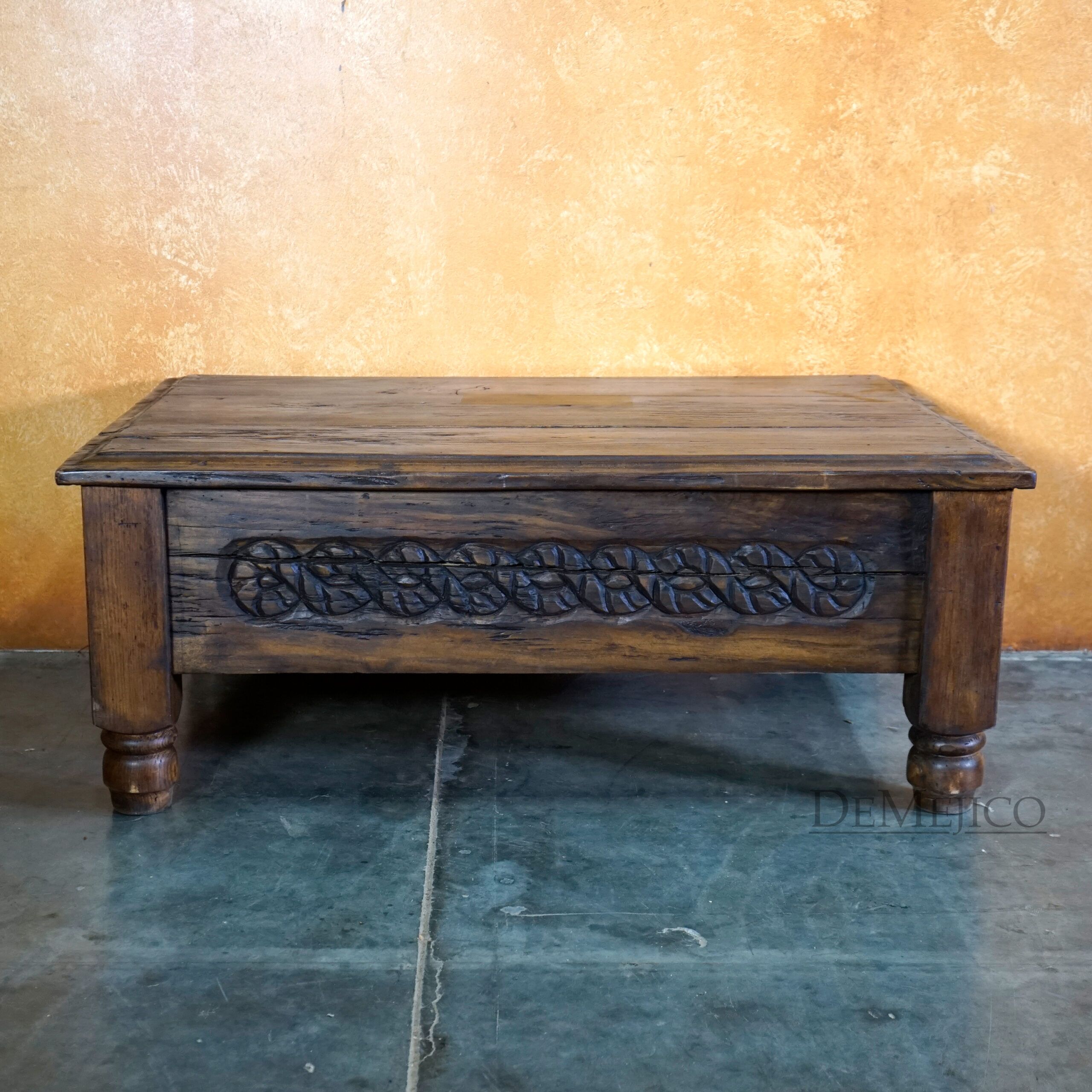 Reynosa Coffee Table, Spanish Coffee Table, Old Wood Coffee Table