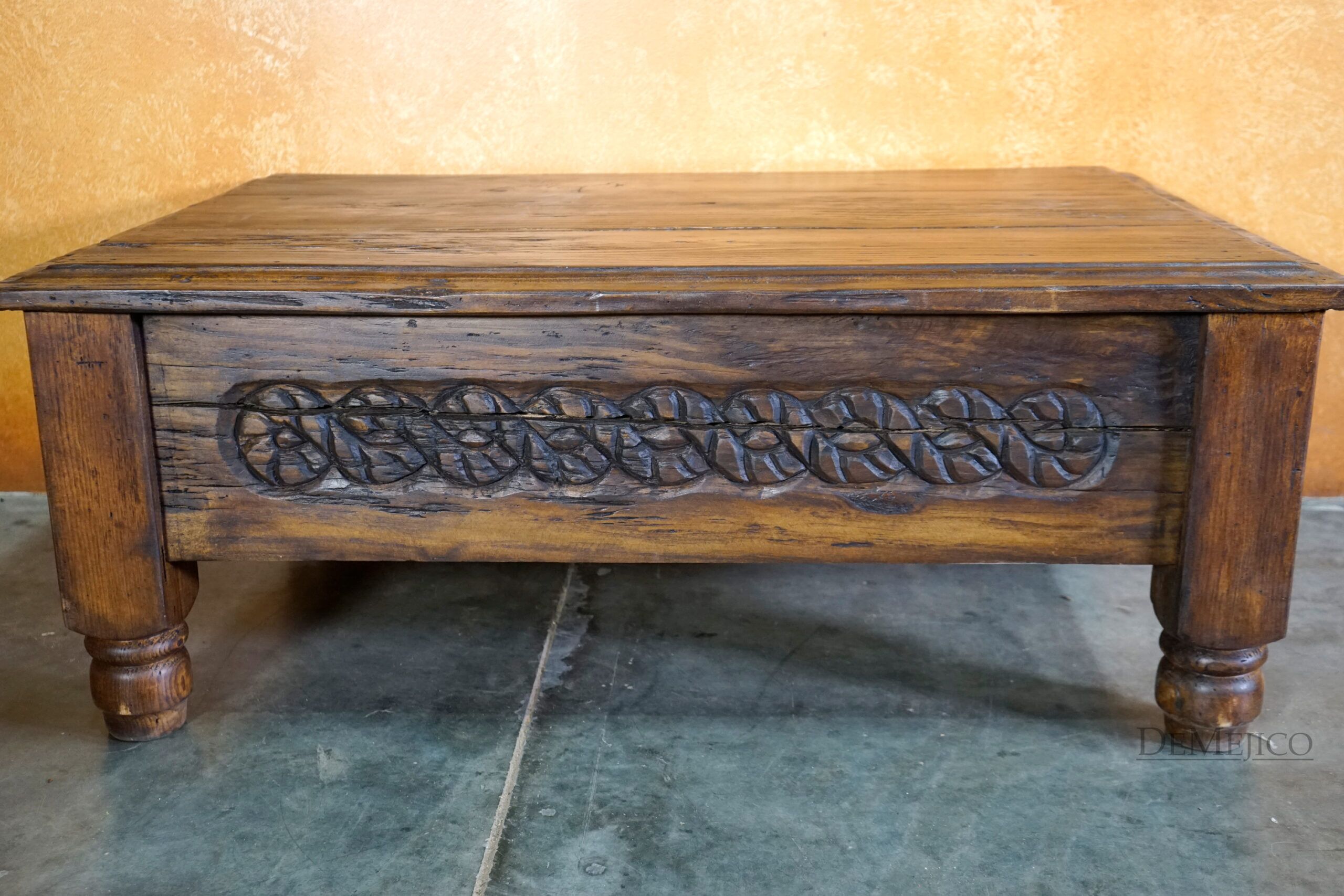 Reynosa Coffee Table, Spanish Coffee Table, Old Wood Coffee Table