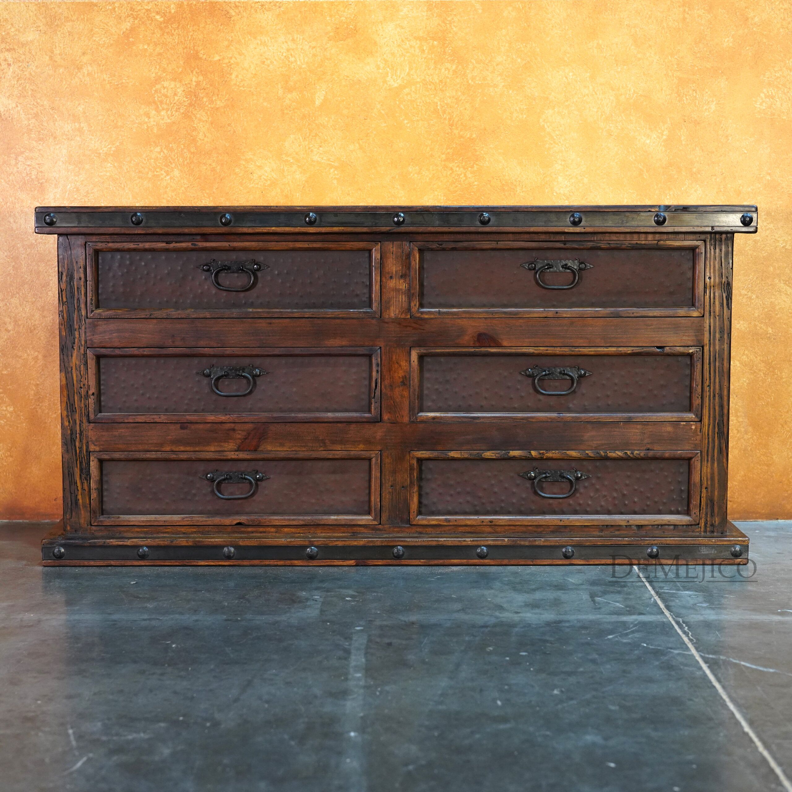 Antigua Dresser, Rustic Dresser, Spanish Dresser - Demejico
