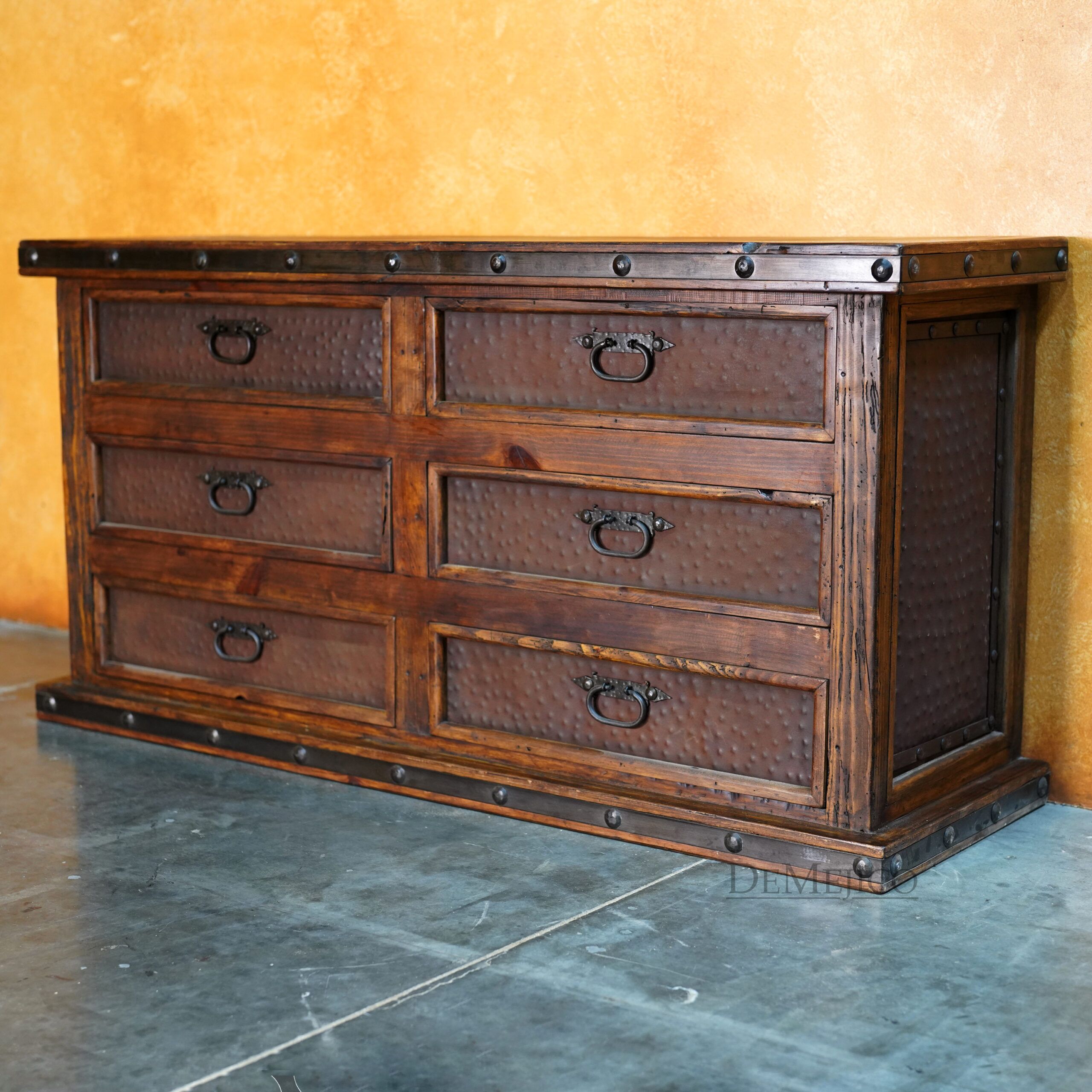 Antigua Dresser, Rustic Dresser, Spanish Dresser - Demejico