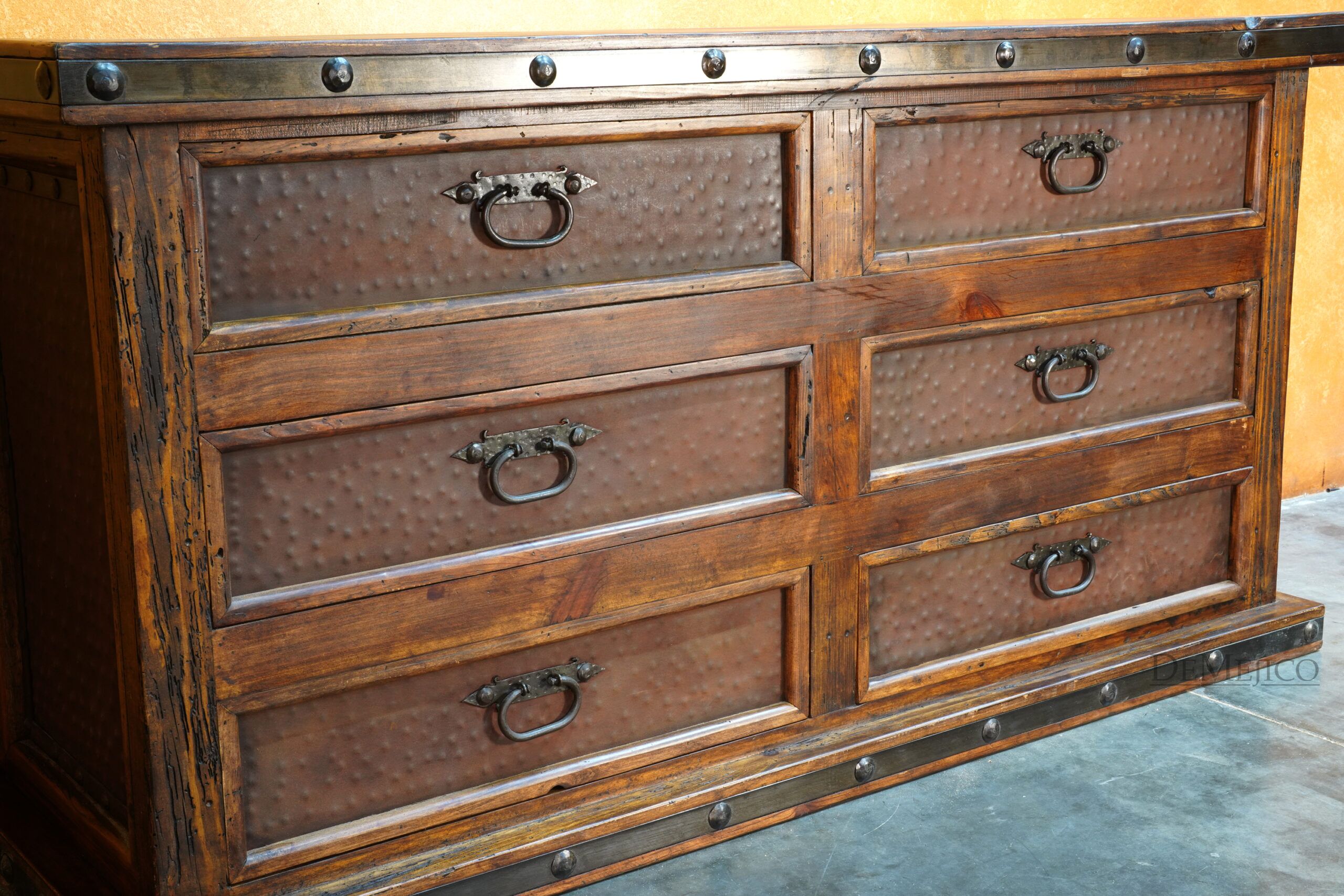Antigua Dresser, Rustic Dresser, Spanish Dresser - Demejico