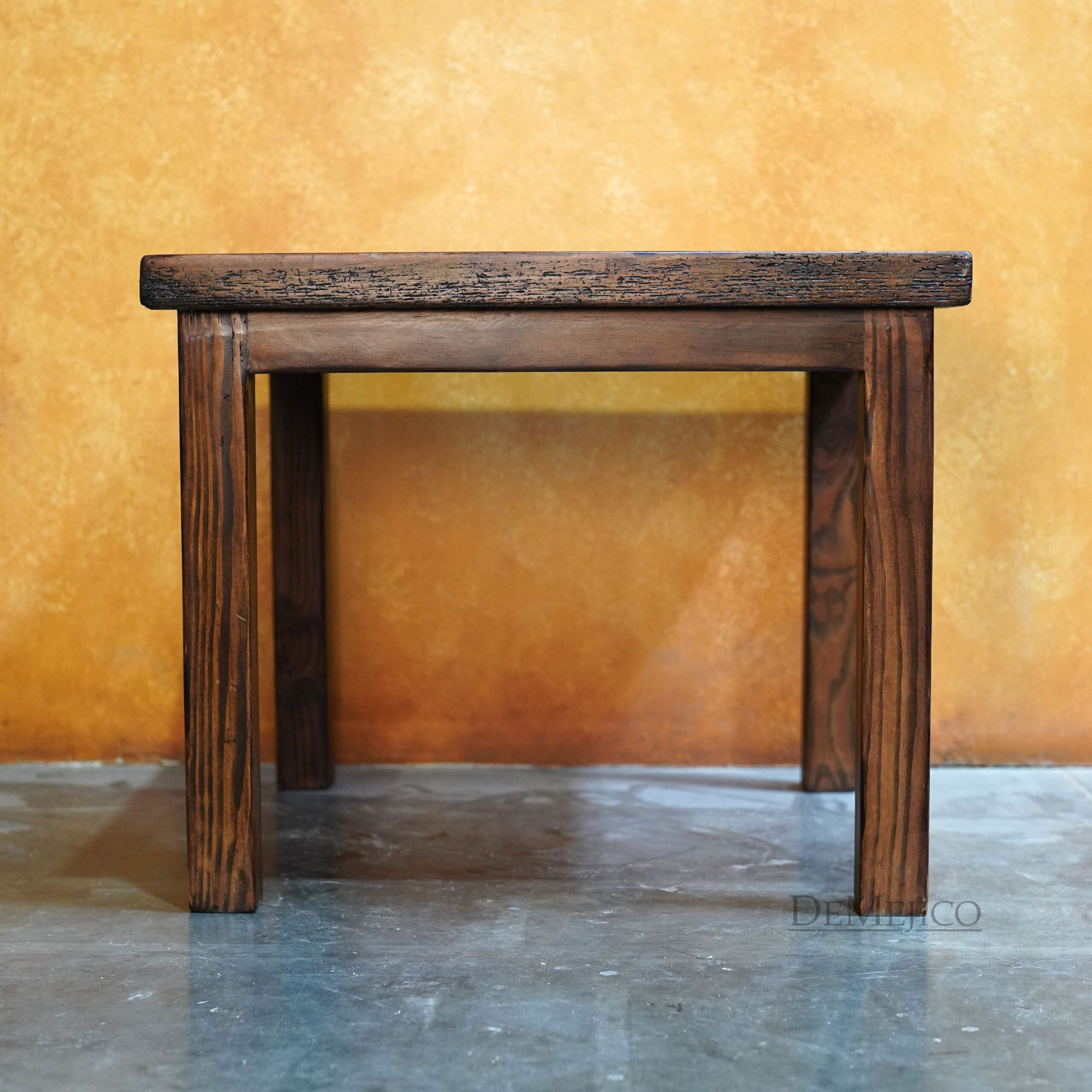 Rustic Restaurant Table, Reclaimed Wood Dining Table - Demejico