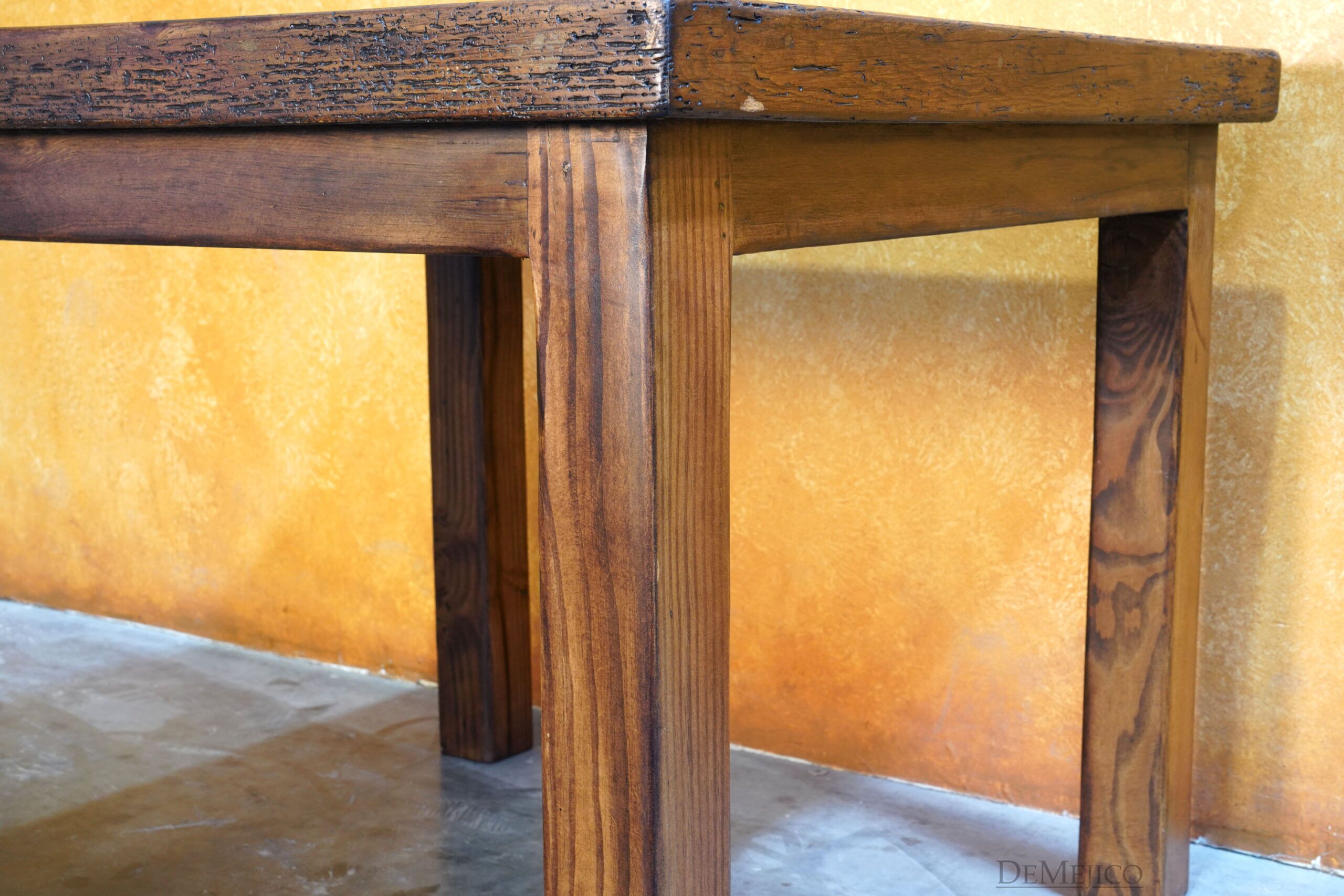 Rustic Restaurant Table, Reclaimed Wood Dining Table - Demejico