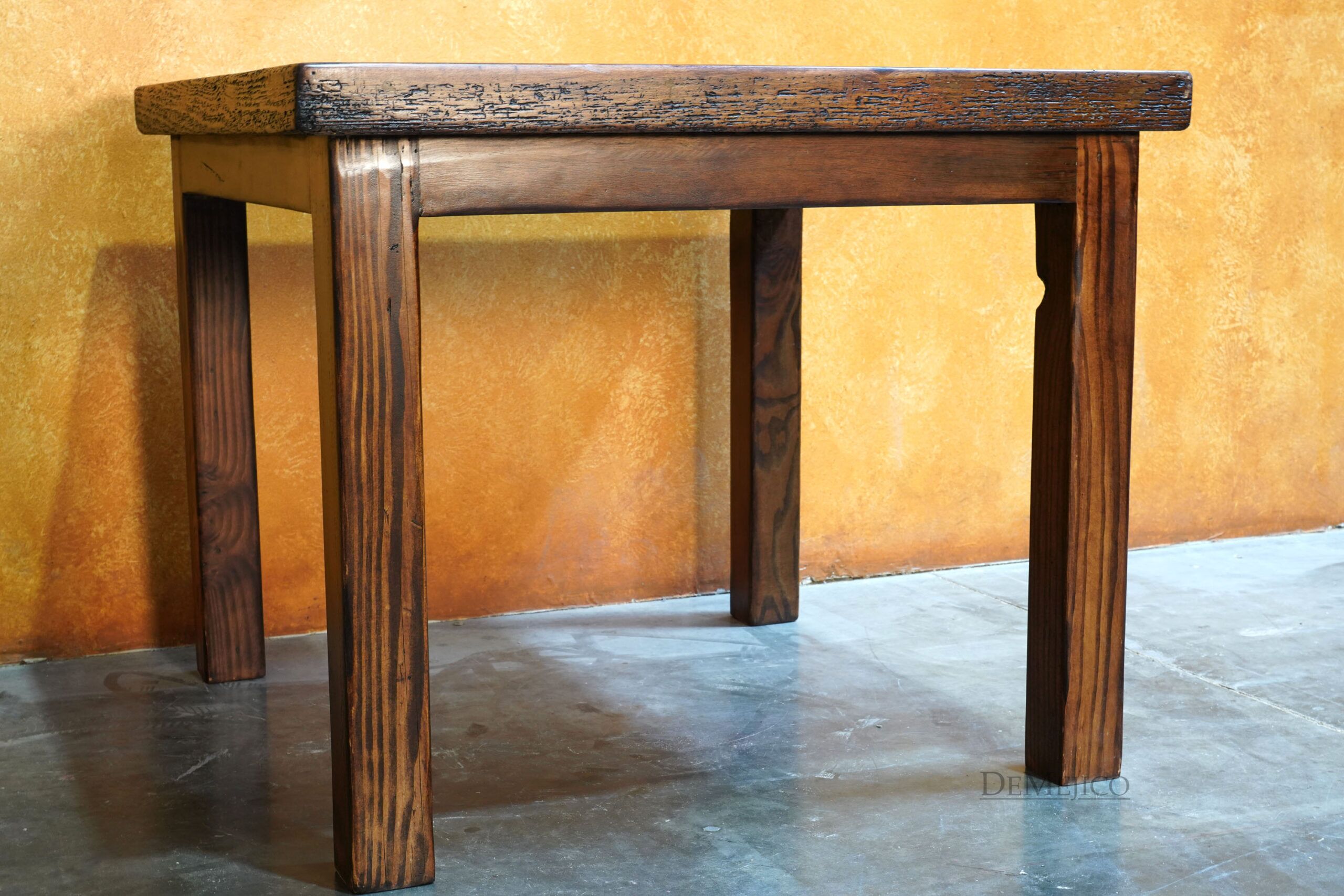 Rustic Restaurant Table, Reclaimed Wood Dining Table - Demejico