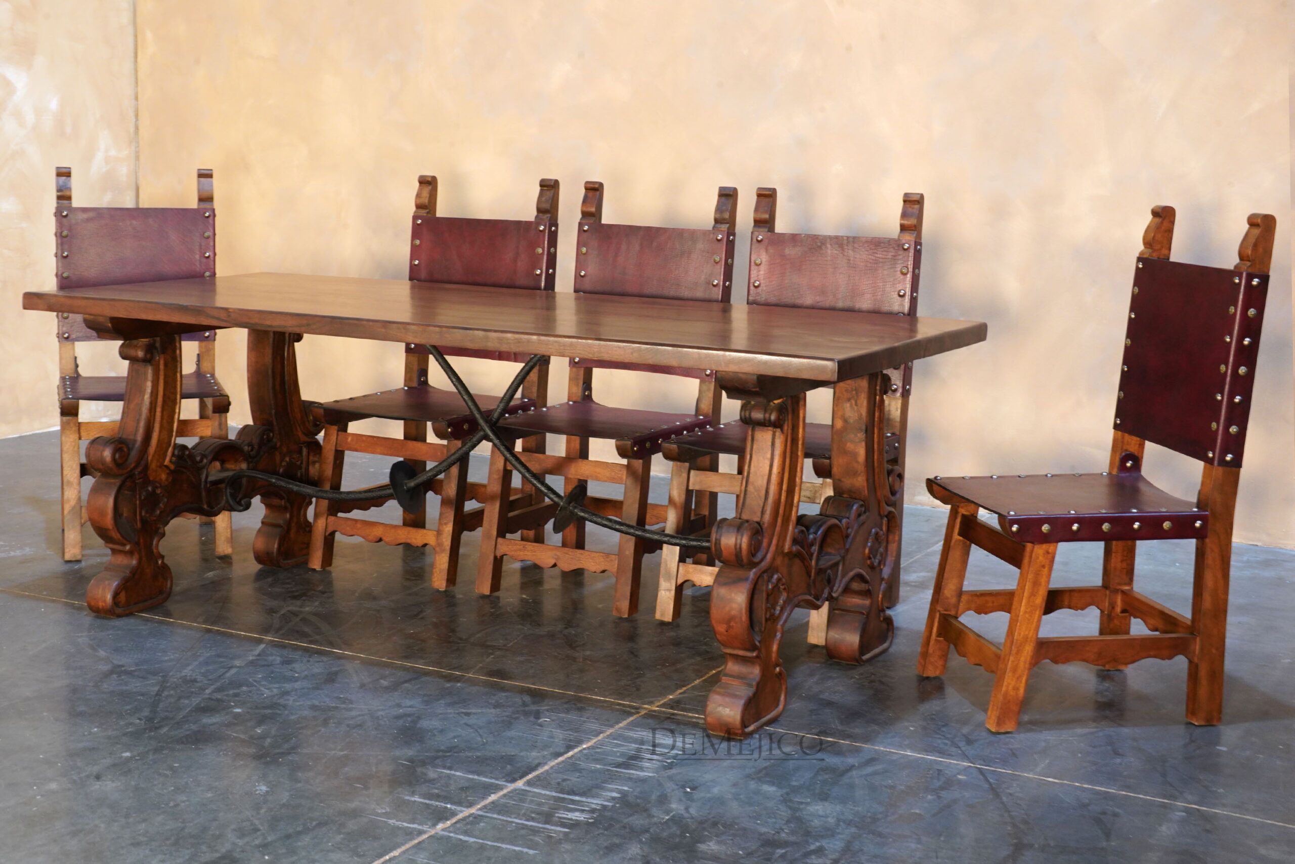 Hemingway Table, Spanish Dining Table - Demejico
