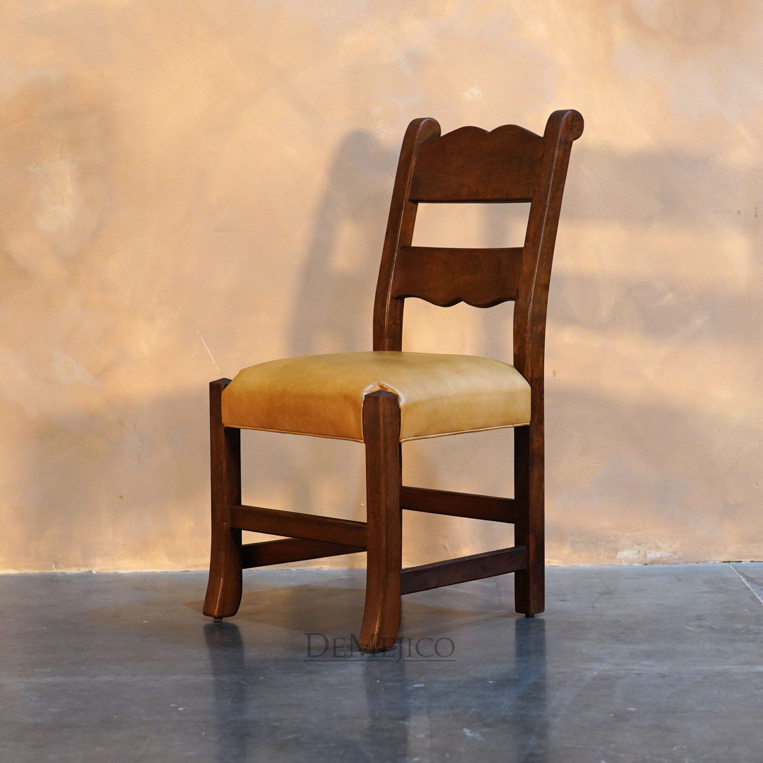 Silla Circa Spanish Ladder Back Chair, Hacienda Style Chair - Demejico