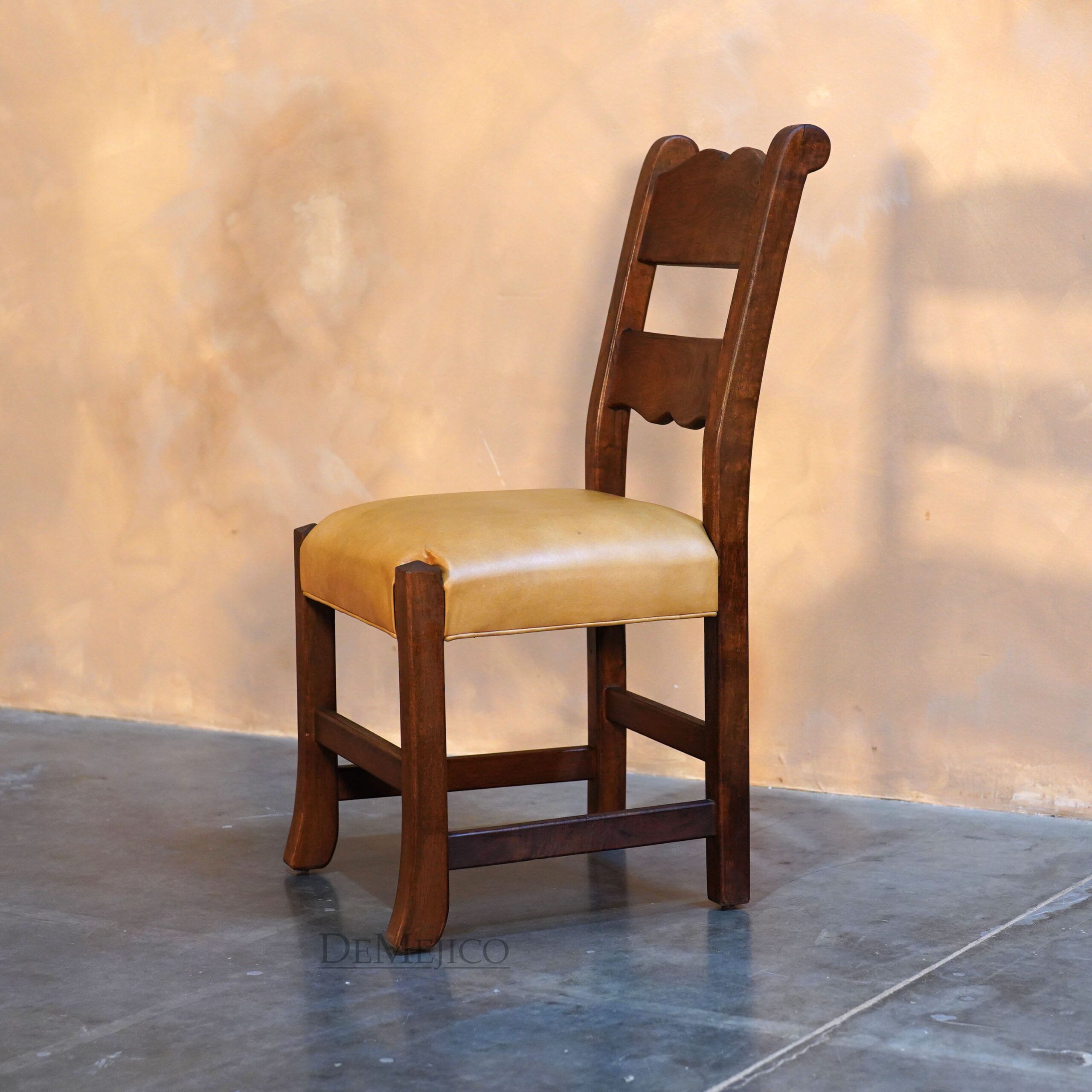 Silla Circa Spanish Ladder Back Chair, Hacienda Style Chair - Demejico