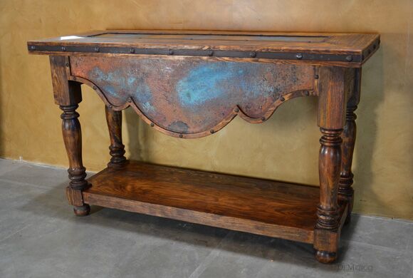 patina console table