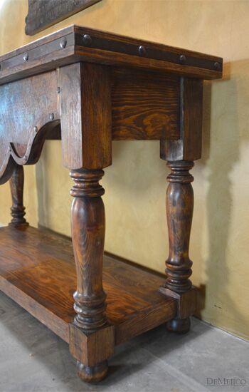 patina console table