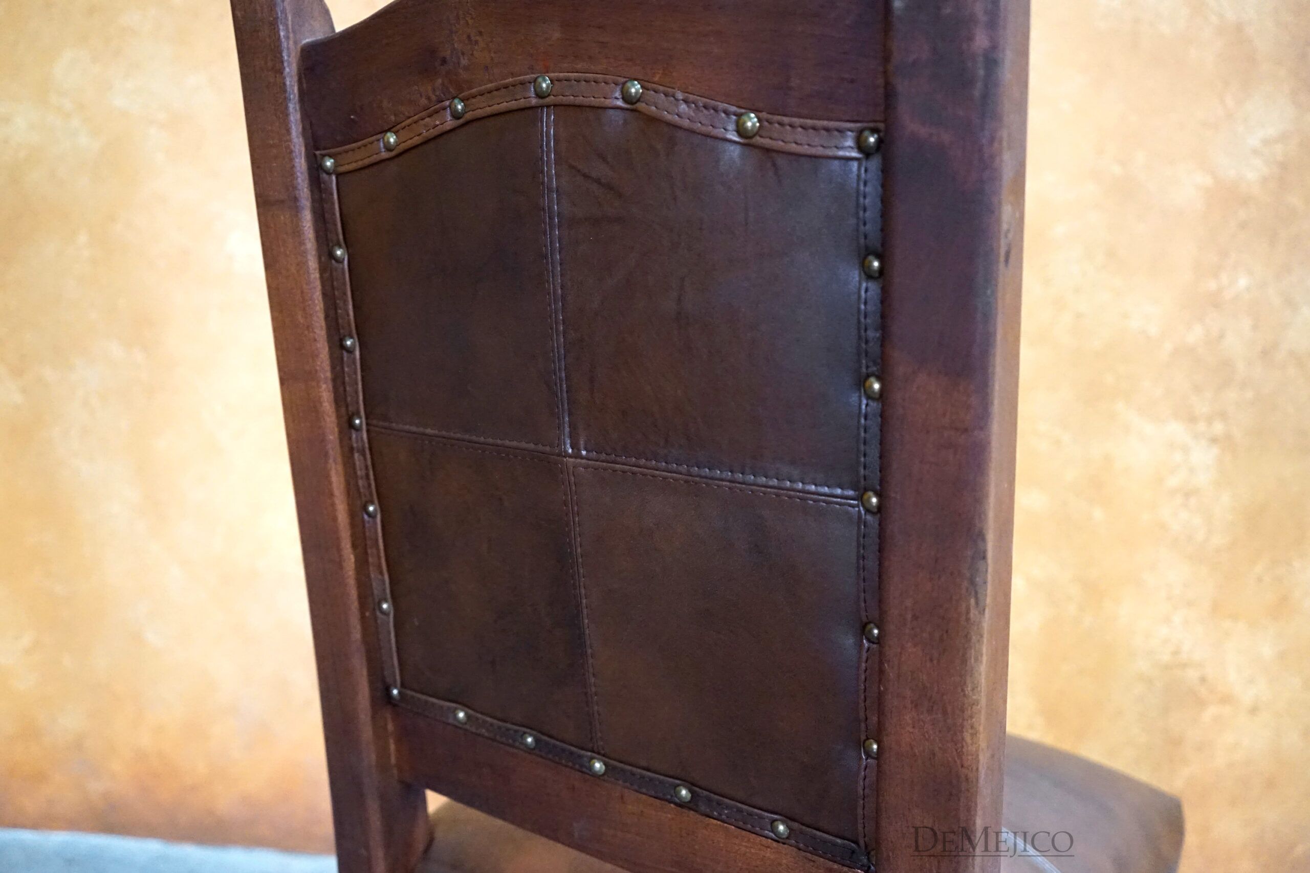 Spanish Leather Dining Chairs, Silla Santa Paula - Demejico