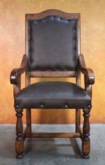spanish leather chair