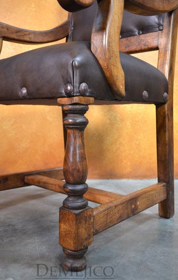 spanish leather chair