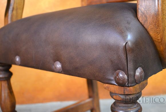 spanish leather chair