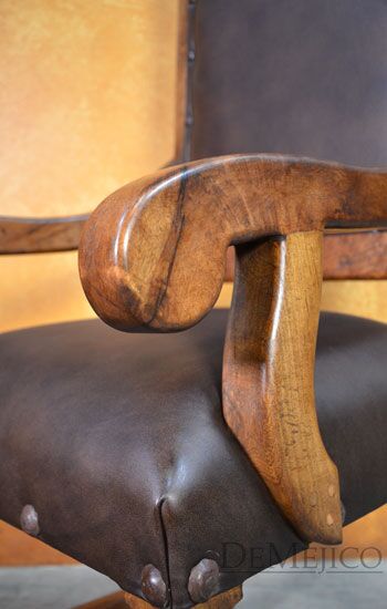 spanish leather chair