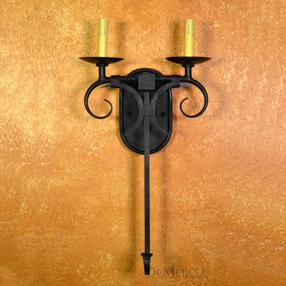Spanish Wall Sconce, Scrolled Wall Sconce