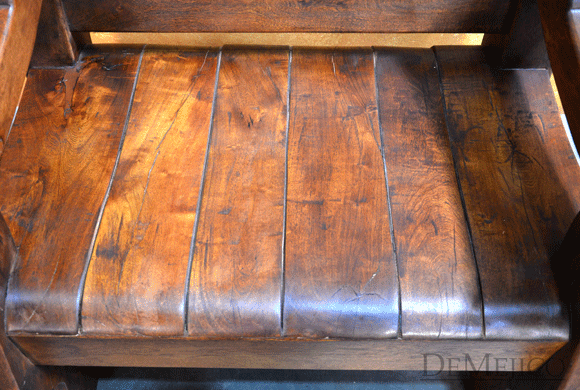 Old Mexico Bench Single Seater Bench, Spanish Bench, Spanish Colonial Chairs
