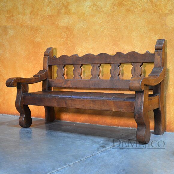 Old Mexico Bench Spanish Bench, Spanish Colonial Chairs