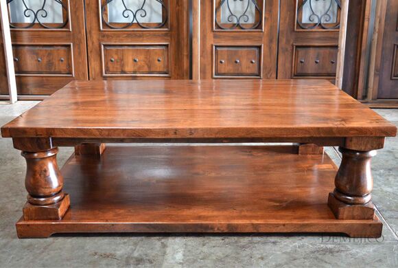 turned leg coffee table