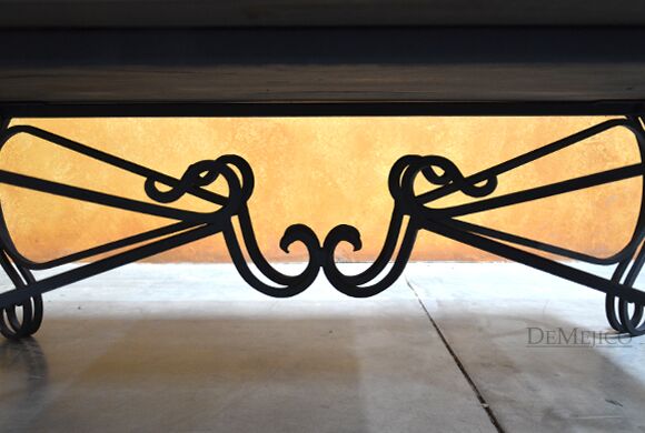 Wrought Iron Coffee Table, Santa Monica Coffee Table - Demejico